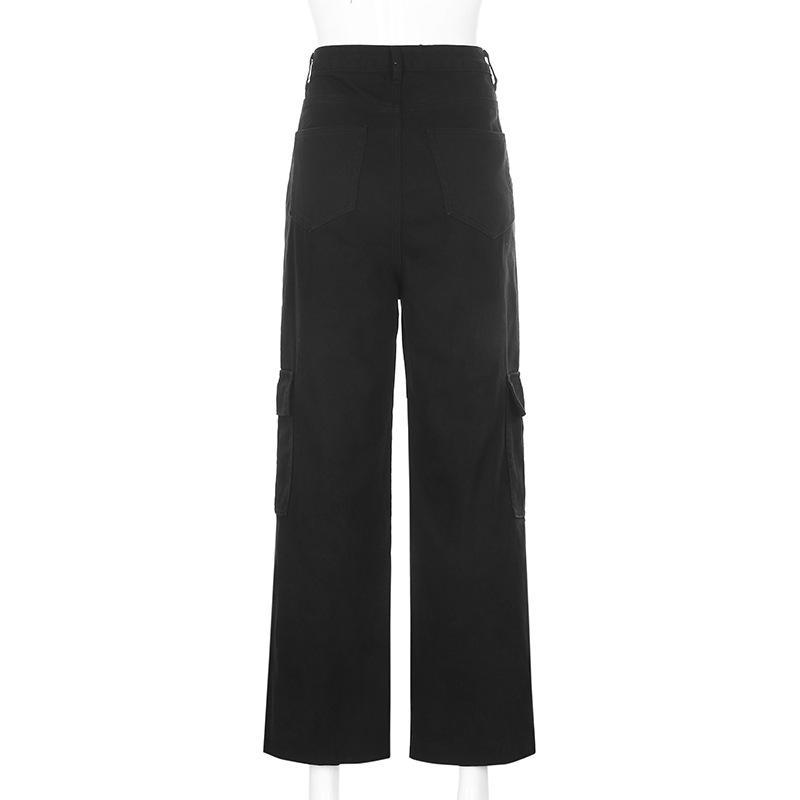 mid rise cargo jeans loose fit baggy jeans Mssaz Desses