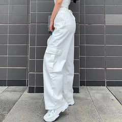 mid rise cargo jeans loose fit baggy jeans Mssaz Desses