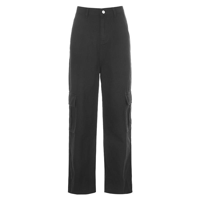 mid rise cargo jeans loose fit baggy jeans Mssaz Desses