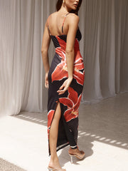 DEIA Midi Dress Black Lily Mssaz Desses