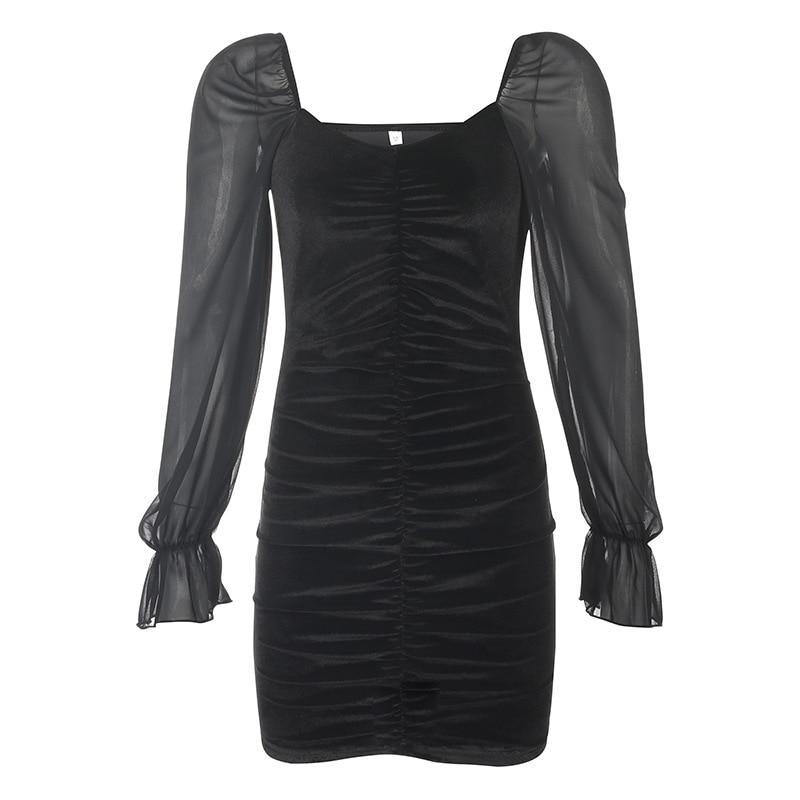Off Shoulder Lantern Sleeve Mini Dress Mssaz Desses