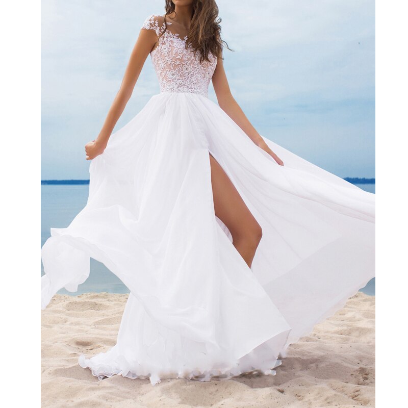 New Ladies White Dress Mssaz Desses