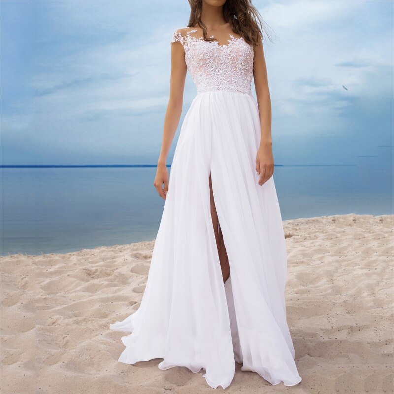 New Ladies White Dress Mssaz Desses