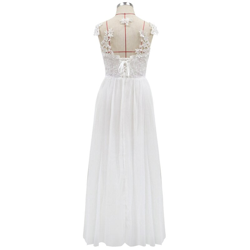 New Ladies White Dress Mssaz Desses