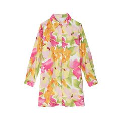Floral Print Sleeve Spring   Beach Casual Bodycon Party Mini Dress Mssaz Desses