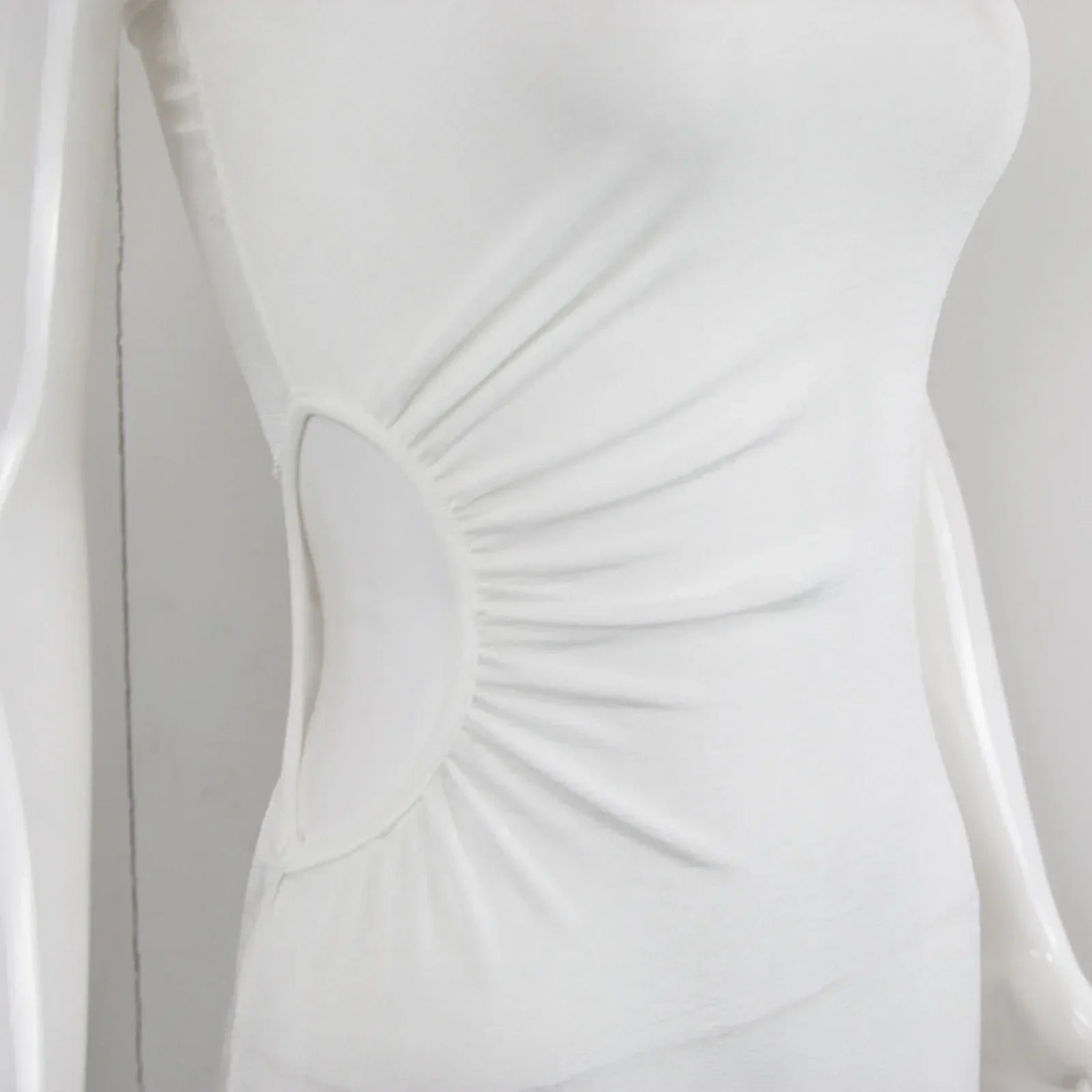 White Black Strap Bodycon  Streetwear Party Club Elegant Clothes Midi Dress Mssaz Desses