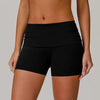 Trendy Knitted Nylon High Waisted Yoga Shorts Sportswear Mssza