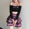 Sweet Empire A-Line Gothic Pleated Mini Skirts Mssza