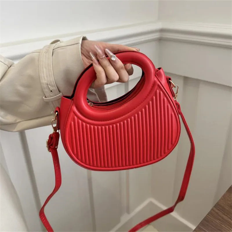 Elegant Sequined Synthetic Leather Chic Stripe Design Versatile Shoulder Crossbody Bags Mssza