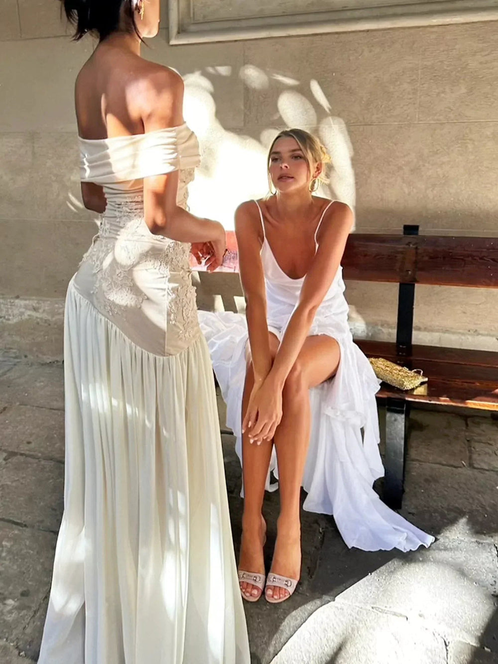 Ethereal Cascade Gown White Angel (100% Cotton) Mssaz Desses