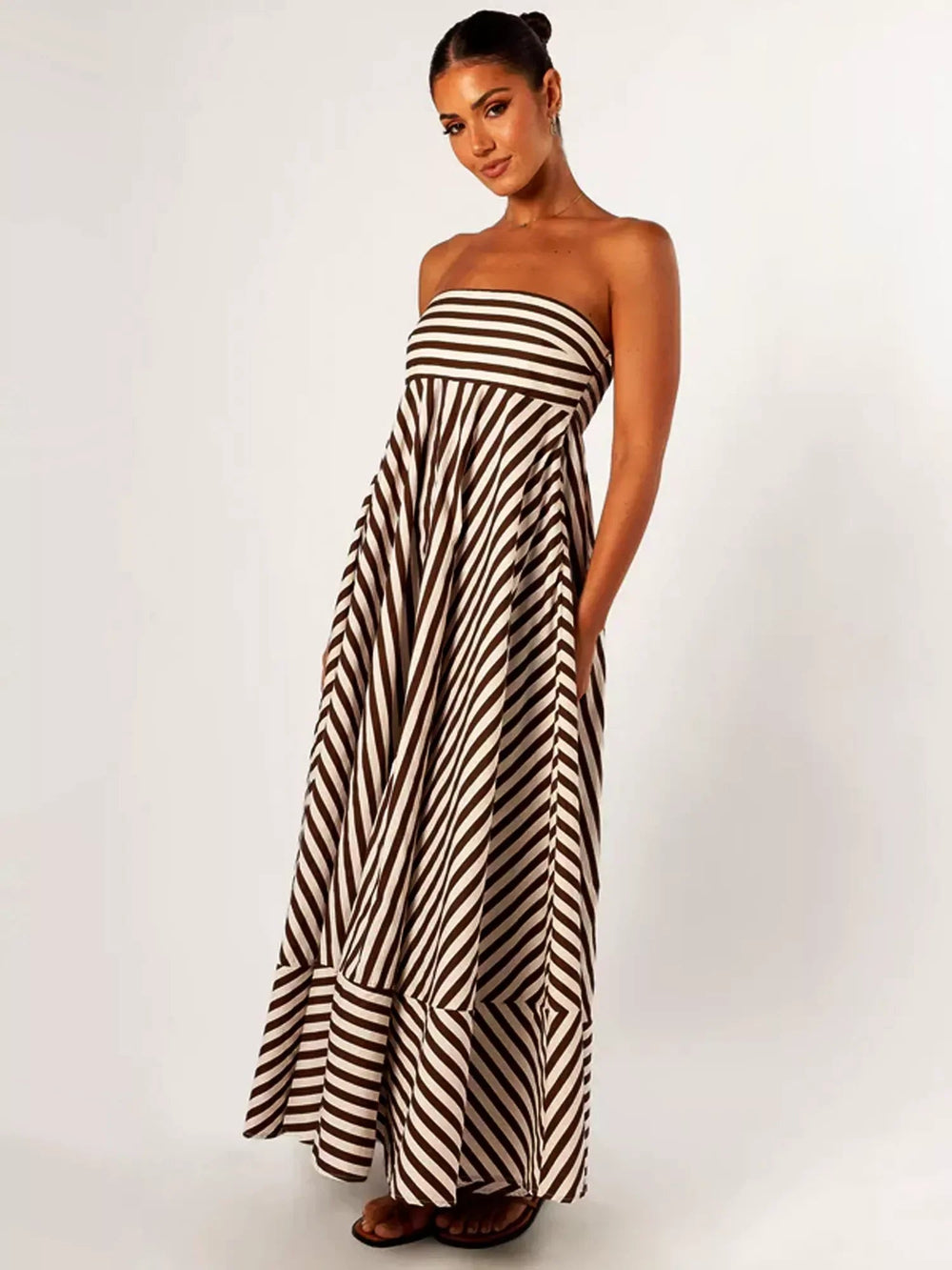 Nocturnal Charm Ruched Maxi Dress Mssaz Desses