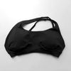 Casual Impact Asymmetric Nylon Backless Halter Fitness Gym Top Mssza