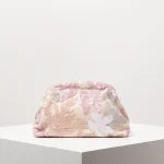 Elegant Embroidery Flowers Sequin Floral Bridal Party Prom Clutch Bag Mssza