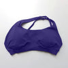 Casual Impact Asymmetric Nylon Backless Halter Fitness Gym Top Mssza
