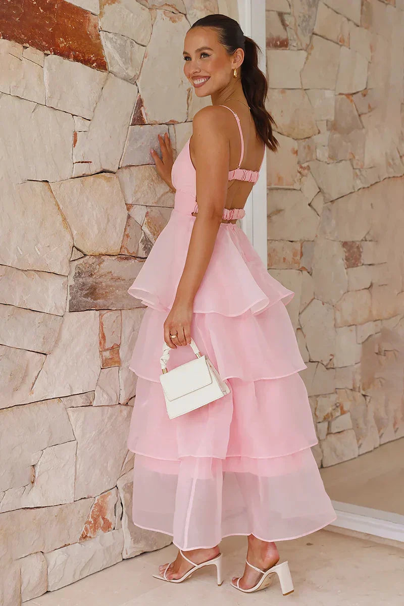 Shayla Maxi Dress Pink Mssaz Desses