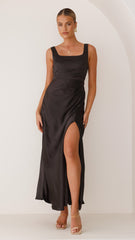 Alaria Maxi Dress Black Mssaz Desses
