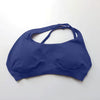 Casual Impact Asymmetric Nylon Backless Halter Fitness Gym Top Mssza