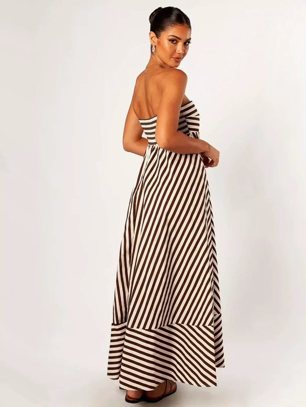 Nocturnal Charm Ruched Maxi Dress Mssaz Desses