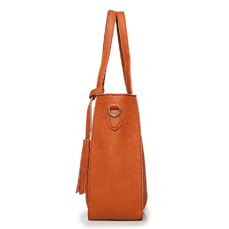 4 PCS PU Leather High-end Handbags For Women Shoulder Bags Mssza