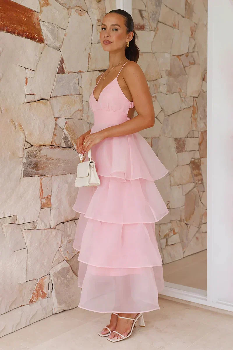 Shayla Maxi Dress Pink Mssaz Desses