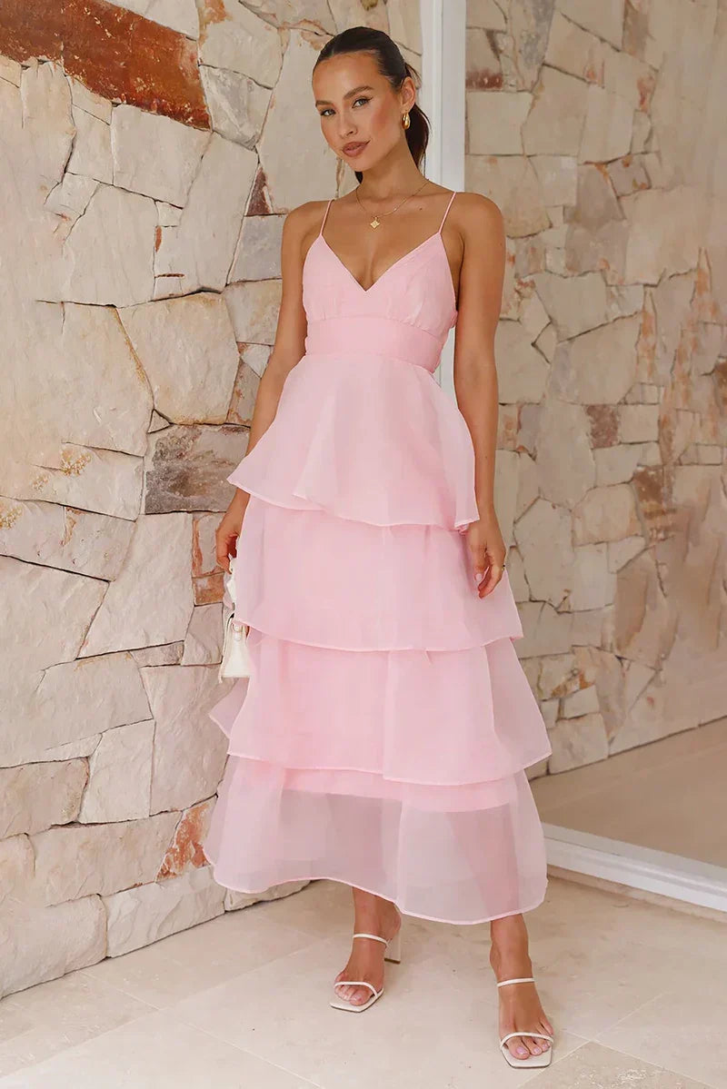 Shayla Maxi Dress Pink Mssaz Desses