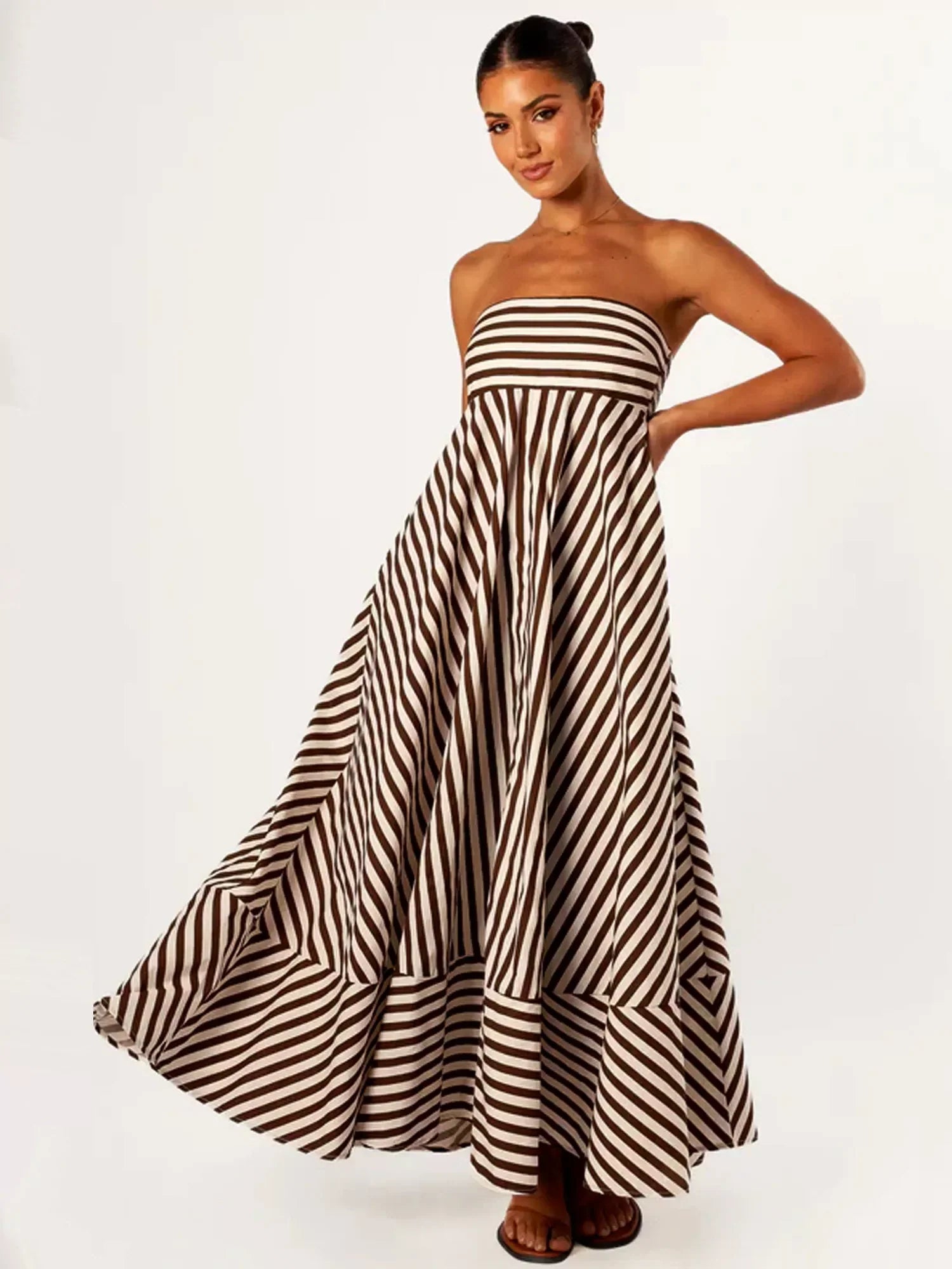 Nocturnal Charm Ruched Maxi Dress Mssaz Desses