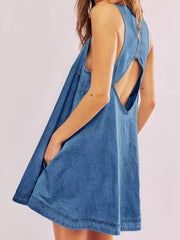 Sunset Stroll Denim Mini Dress Mssaz Desses