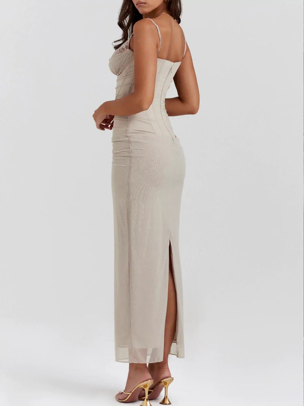 Maxi Dress Dreamscape Light Gray Dream Mssaz Desses