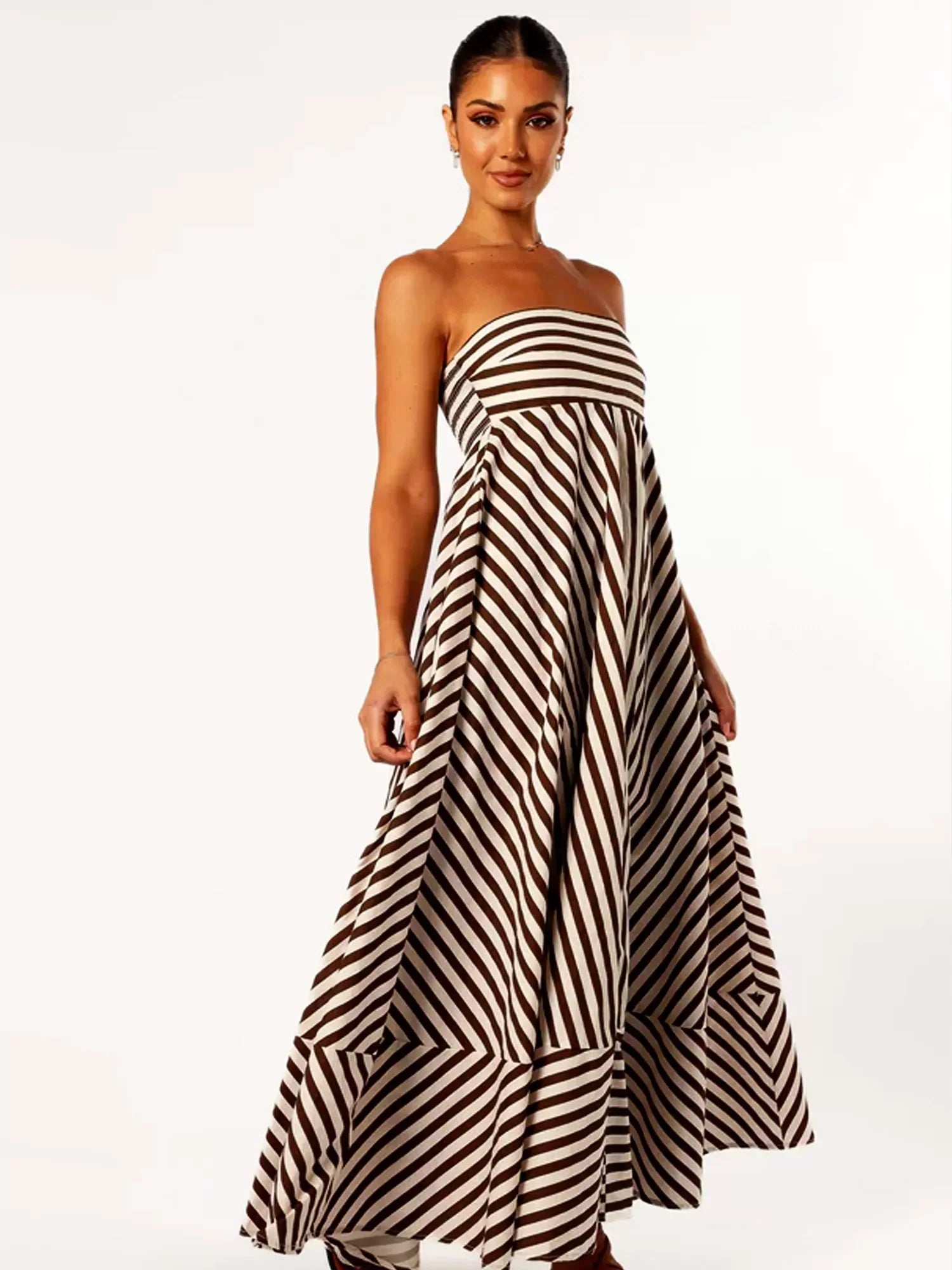 Nocturnal Charm Ruched Maxi Dress Mssaz Desses