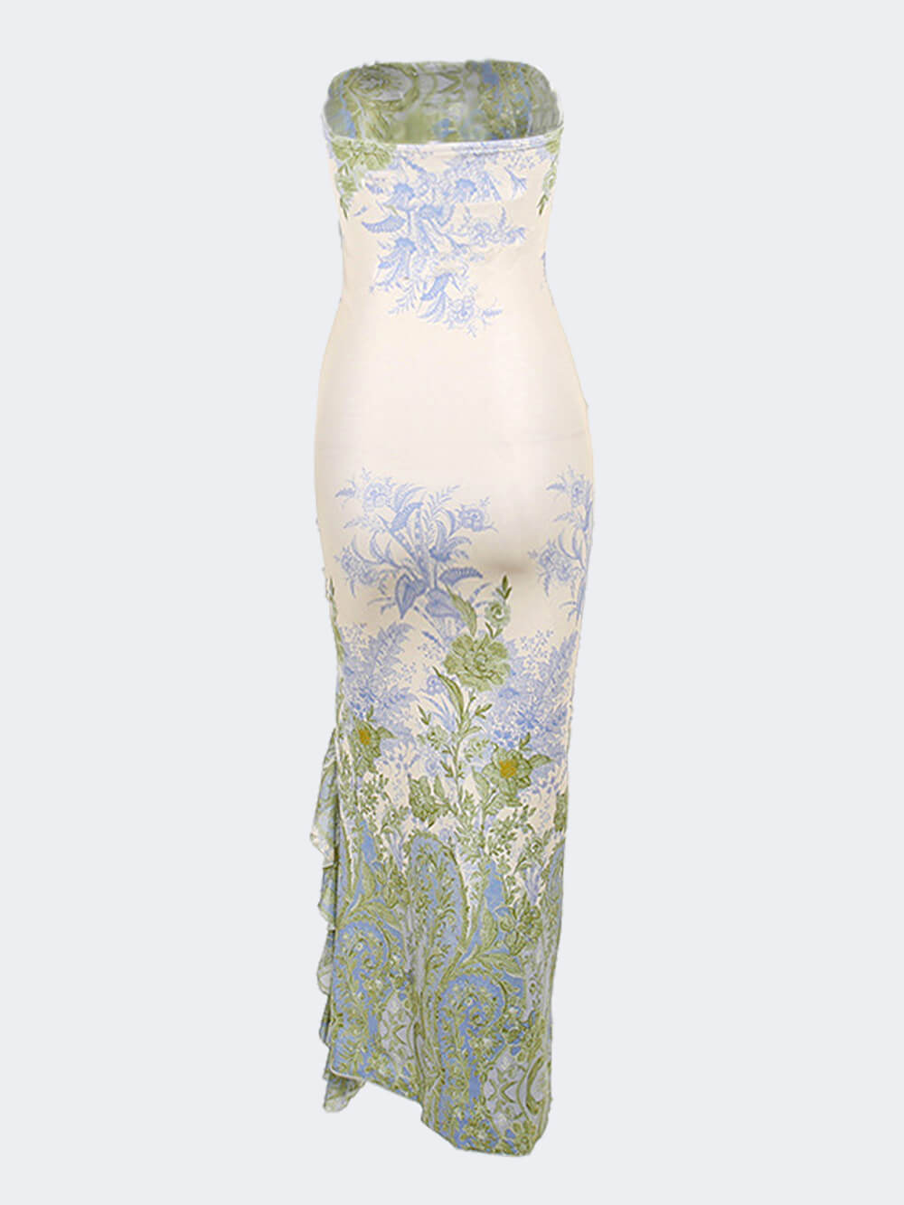 Floral  Slit Maxi Dress Mssaz Desses