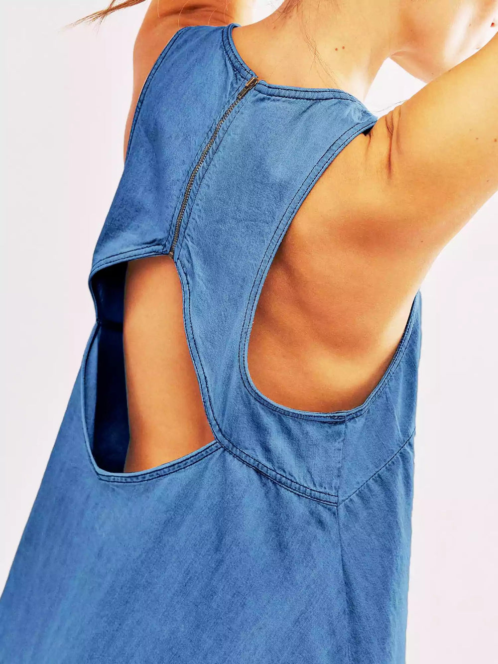 Sunset Stroll Denim Mini Dress Mssaz Desses