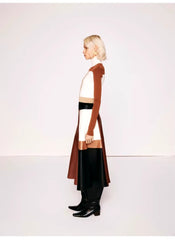Pu Leather High Waist A line Patchwork Elegant And Vintage Mini Skirts Mssza