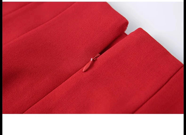 A-Line Hip High Waist One Step Professional Half Elegant Mini Skirts Mssza