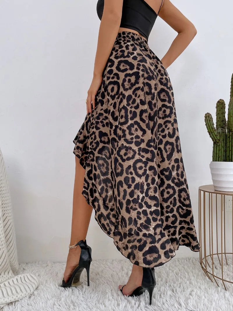 A Line Irregular High Waist Vintage Streetwear Beautiful Skirts Mssza