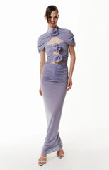 Floral Cutout Maxi Dress Mssaz Desses
