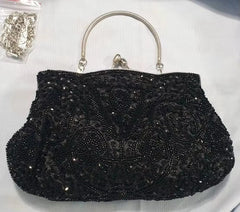 Solid Retro Embroidered Beads Mini Party Clutch Mssza