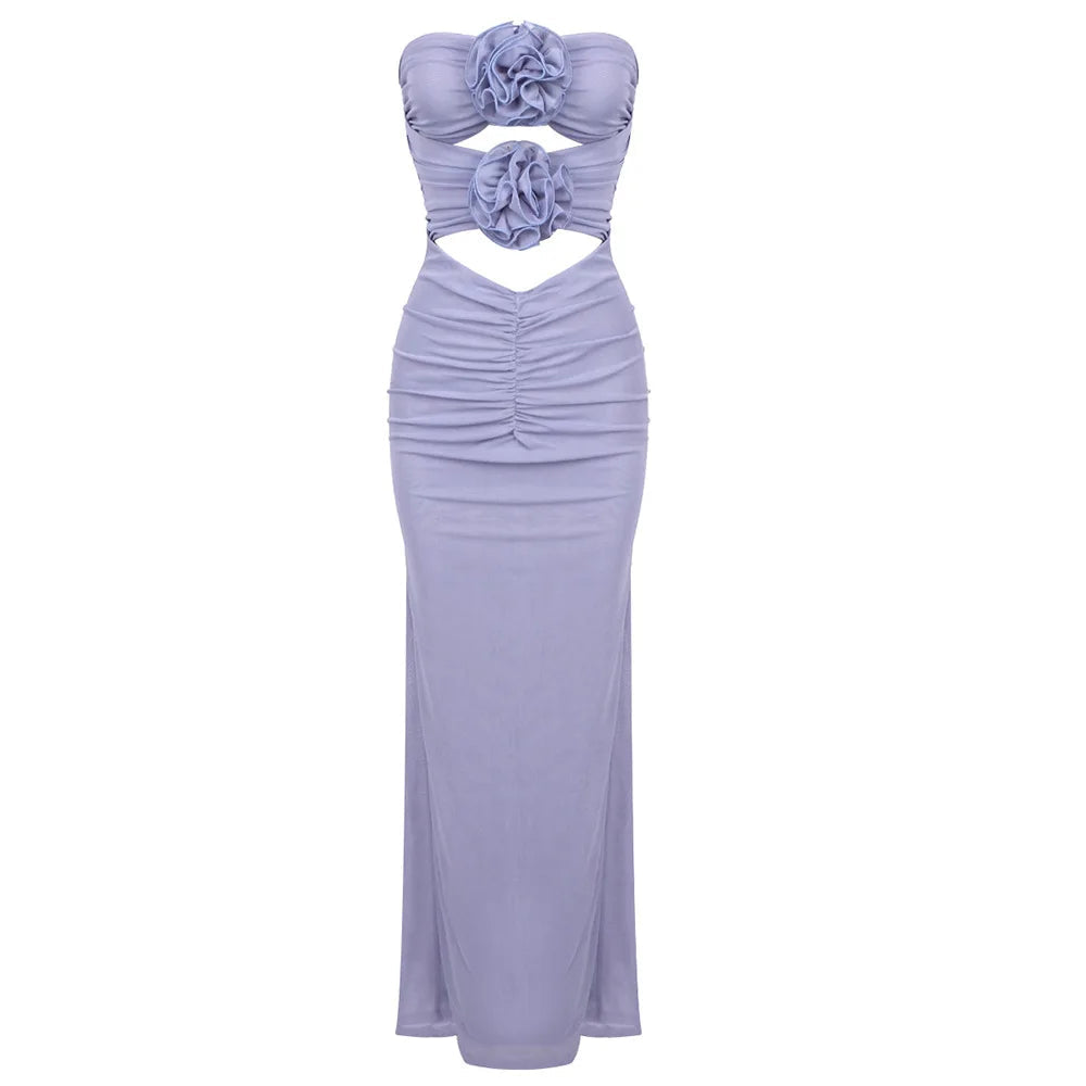 Floral Cutout Maxi Dress Mssaz Desses