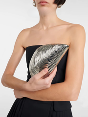 Acrylic Heavy-Duty Metal Shell Mussel Shell Handbag Mssza