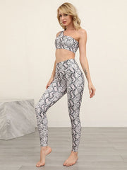 Activewear Yoga Clothing Polyester Python 2 Piece Set Mssza