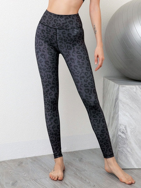 Activewear Yoga Cotton Leopard Workout Clothing Stretchy Mssza