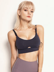 Adjustable Strap U Neck Cropped Yoga Tanks Mssza