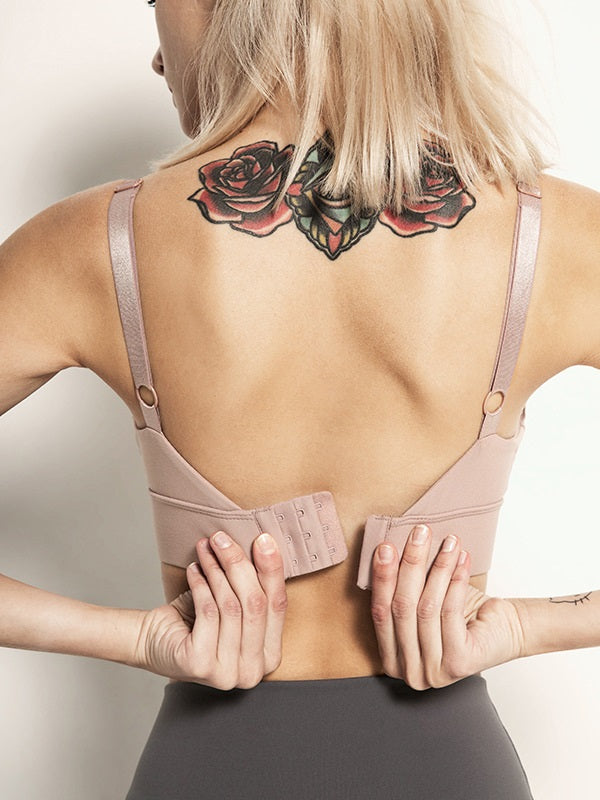 Adjustable Strap U Neck Cropped Yoga Tanks Mssza