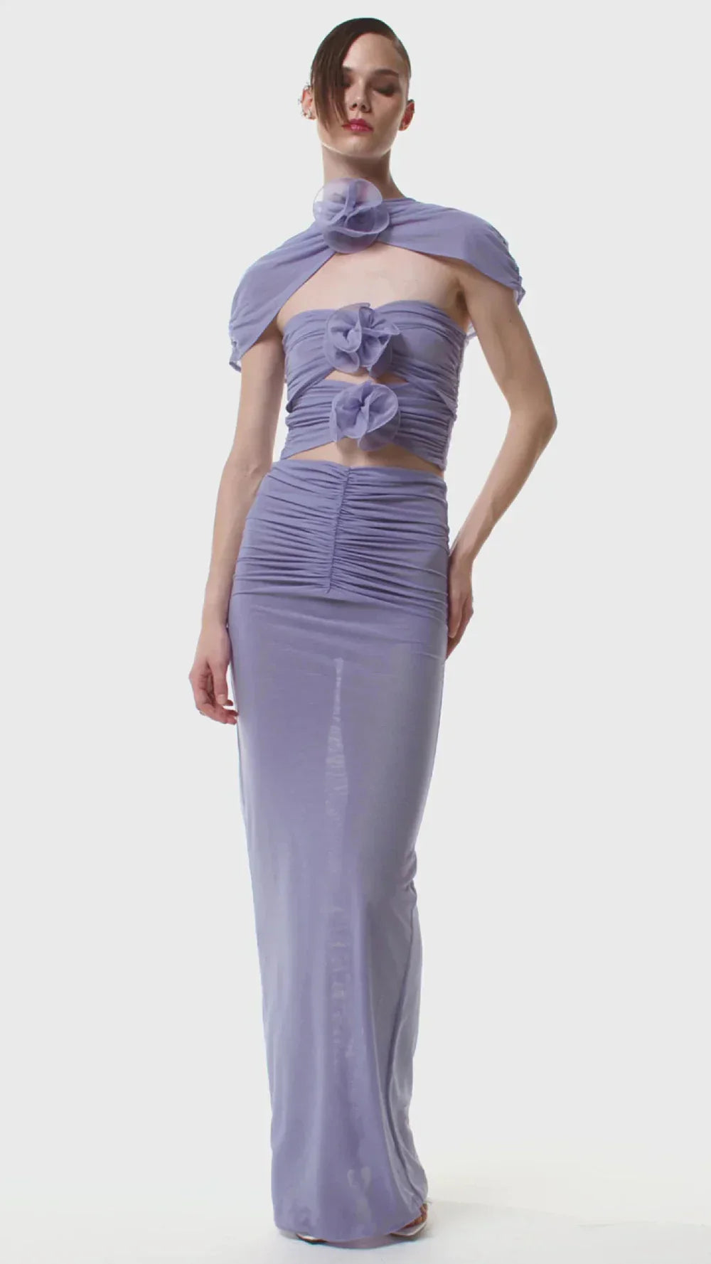 Floral Cutout Maxi Dress Mssaz Desses