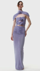 Floral Cutout Maxi Dress Mssaz Desses