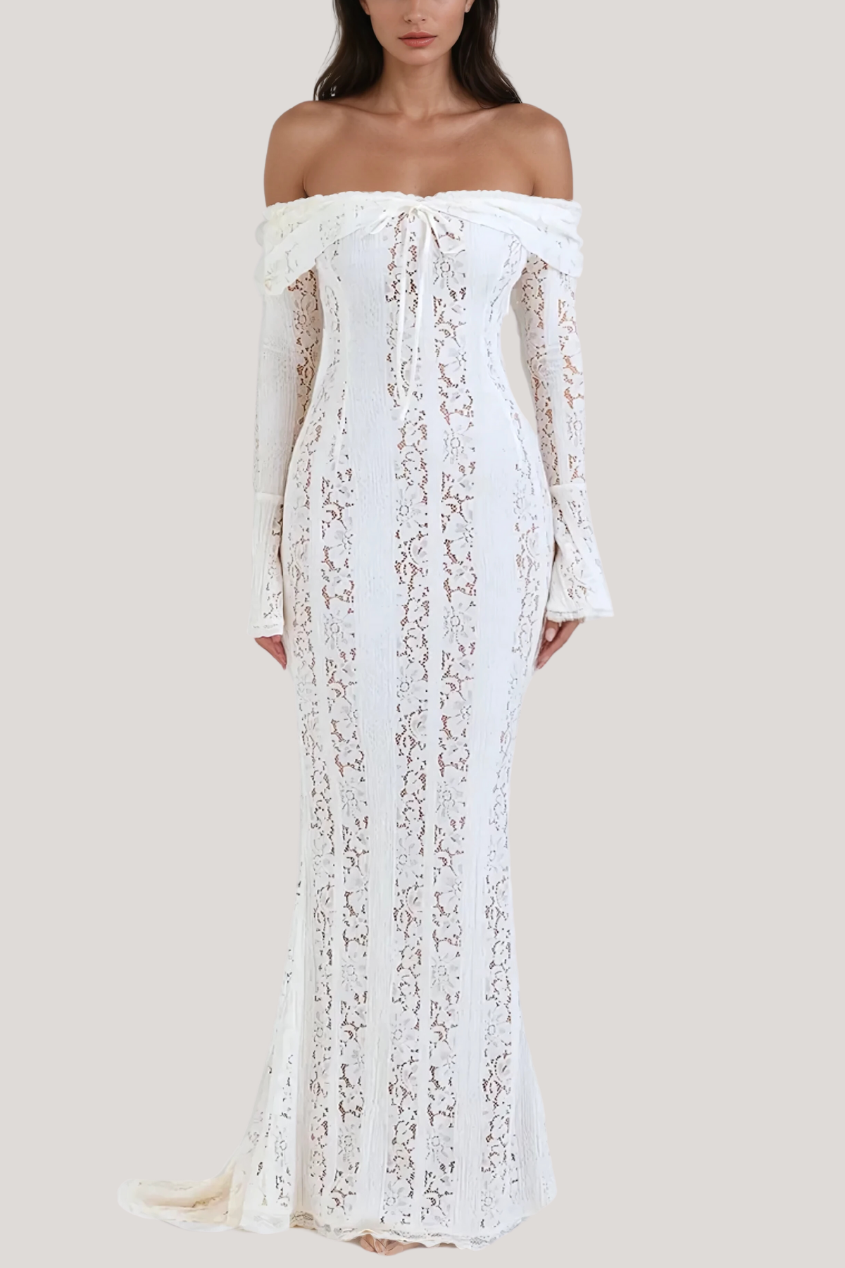 Lana | Off-Shoulder Lace Maxi Dress Mssaz Desses