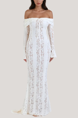 Lana | Off-Shoulder Lace Maxi Dress Mssaz Desses