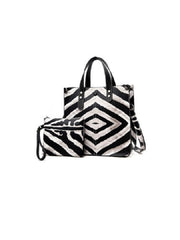 Animal Print Hand Bags With Wallet Mssza