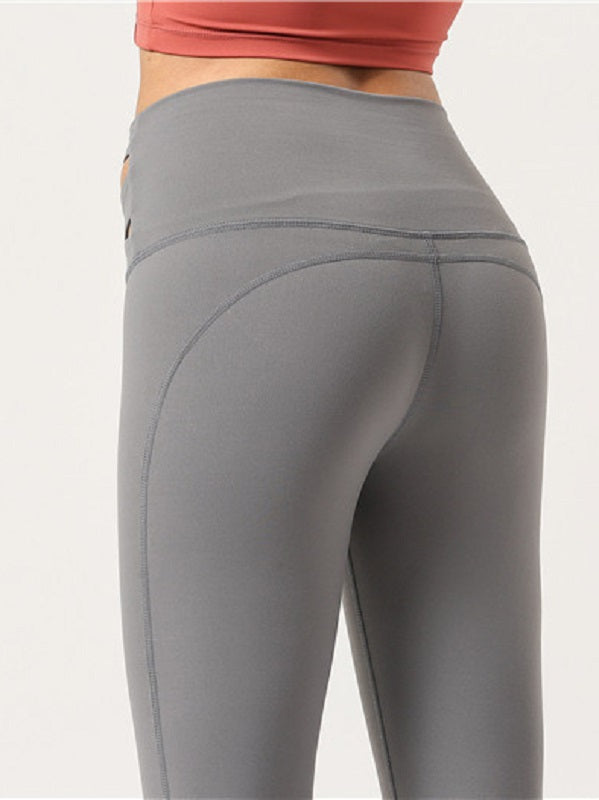 Ankle Length Pure Color Women Skinny Yoga Leggings Mssza