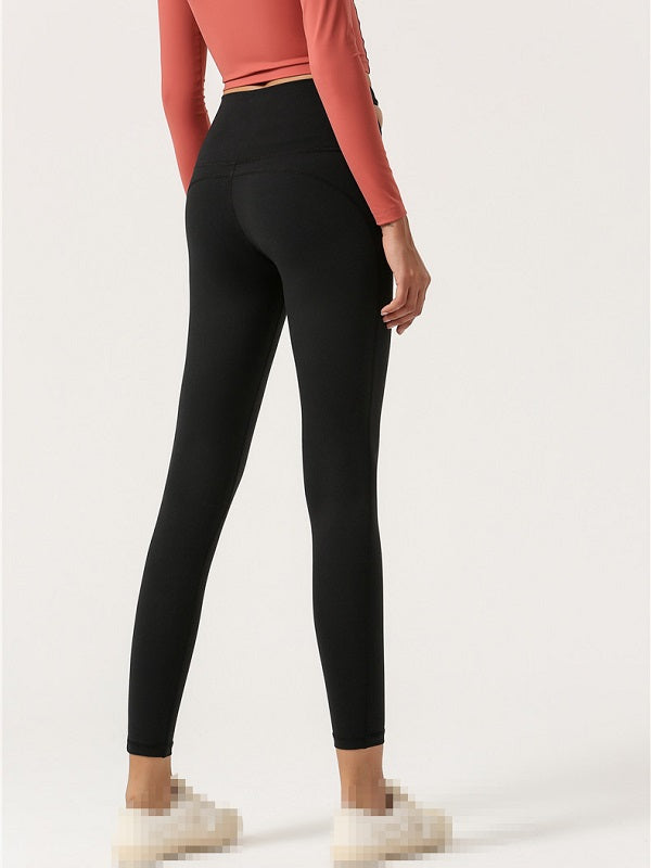 Ankle Length Pure Color Women Skinny Yoga Leggings Mssza