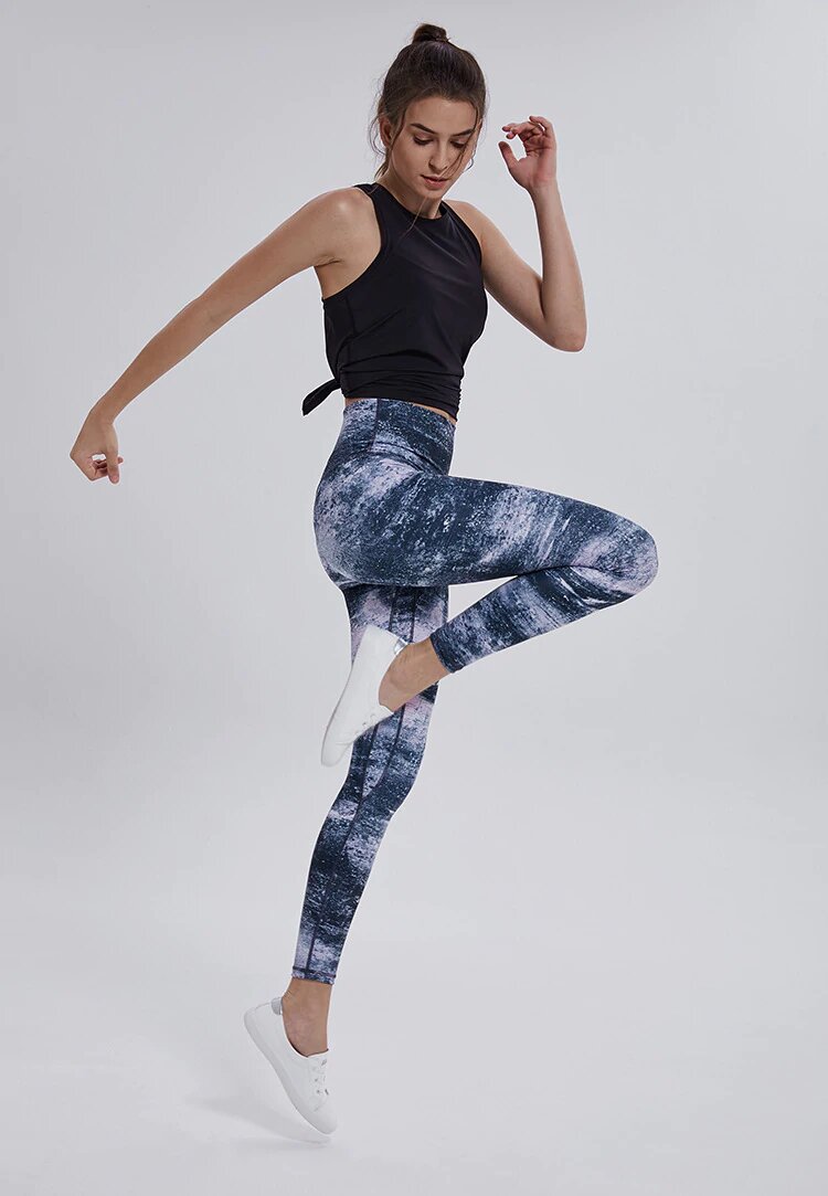 Anti-sweat New Print Gym Fitness Leggings Mssza
